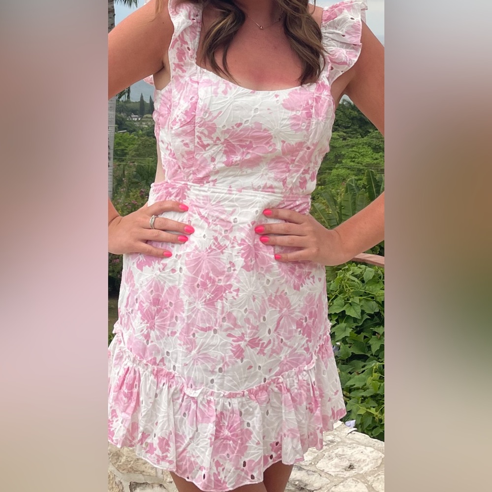 Pink Floral Dress
